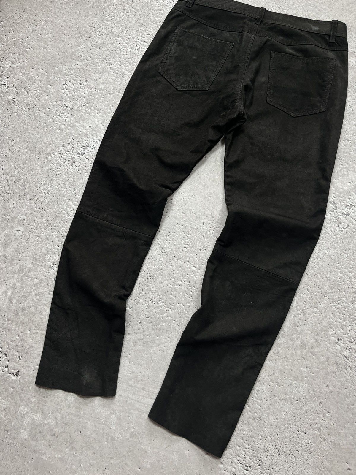 Leather × Vintage Tom Ramsey Black Leather Biker Pants Size 50 Size US 32 / EU 48 - 2 Thumbnail
