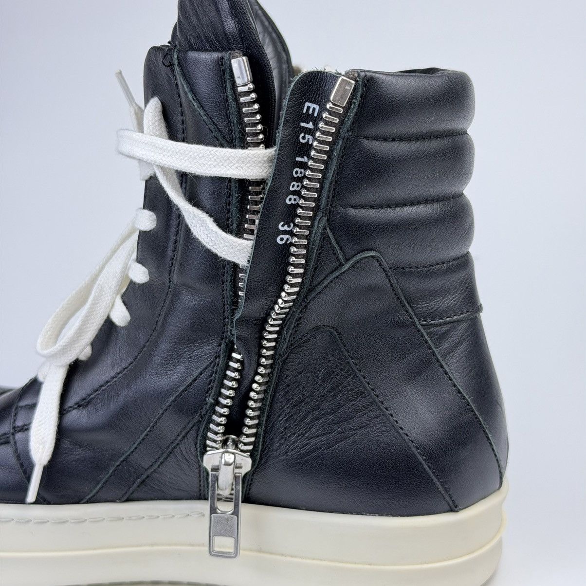 Rick Owens Rick Owens Geobasket Black Size US 6 / IT 36 - 12 Thumbnail