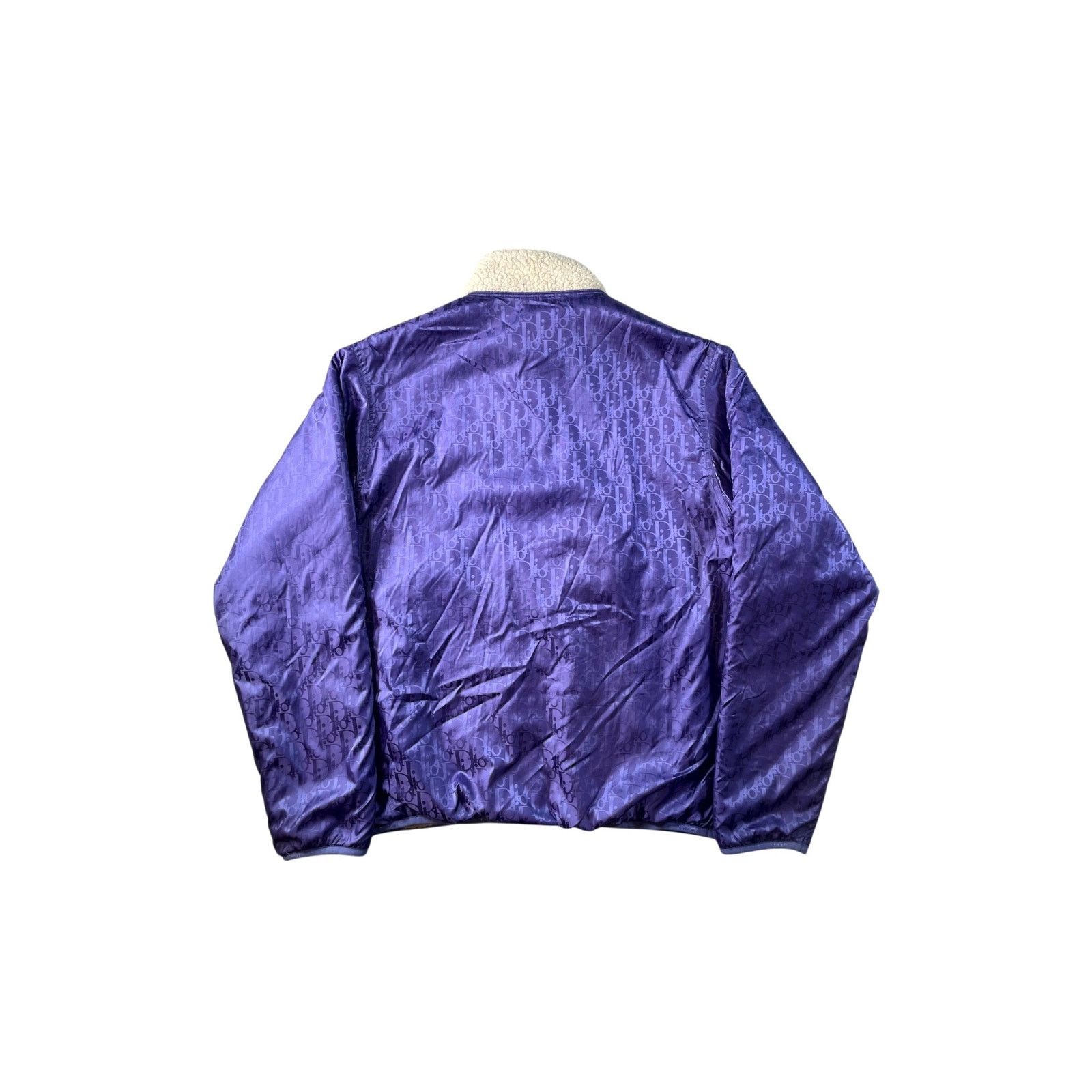 Dior Dior "Oblique Sherpa Fleece" Purple Jacket Size US XL / EU 56 / 4 - 2 Thumbnail