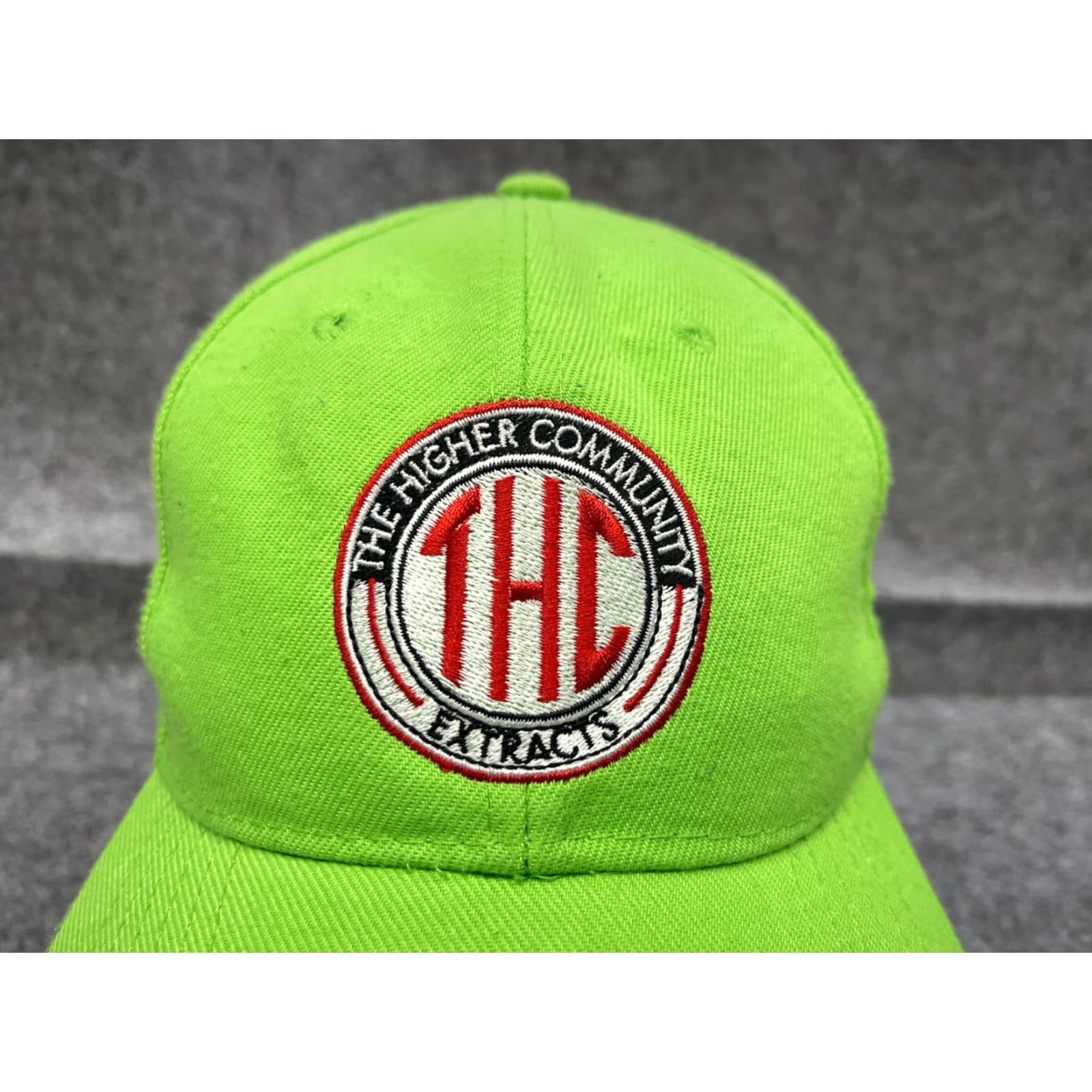 Vintage The Higher Community Extracts Hat Adult One Size Green 100% Polyester Strap Back Size ONE SIZE - 2 Thumbnail