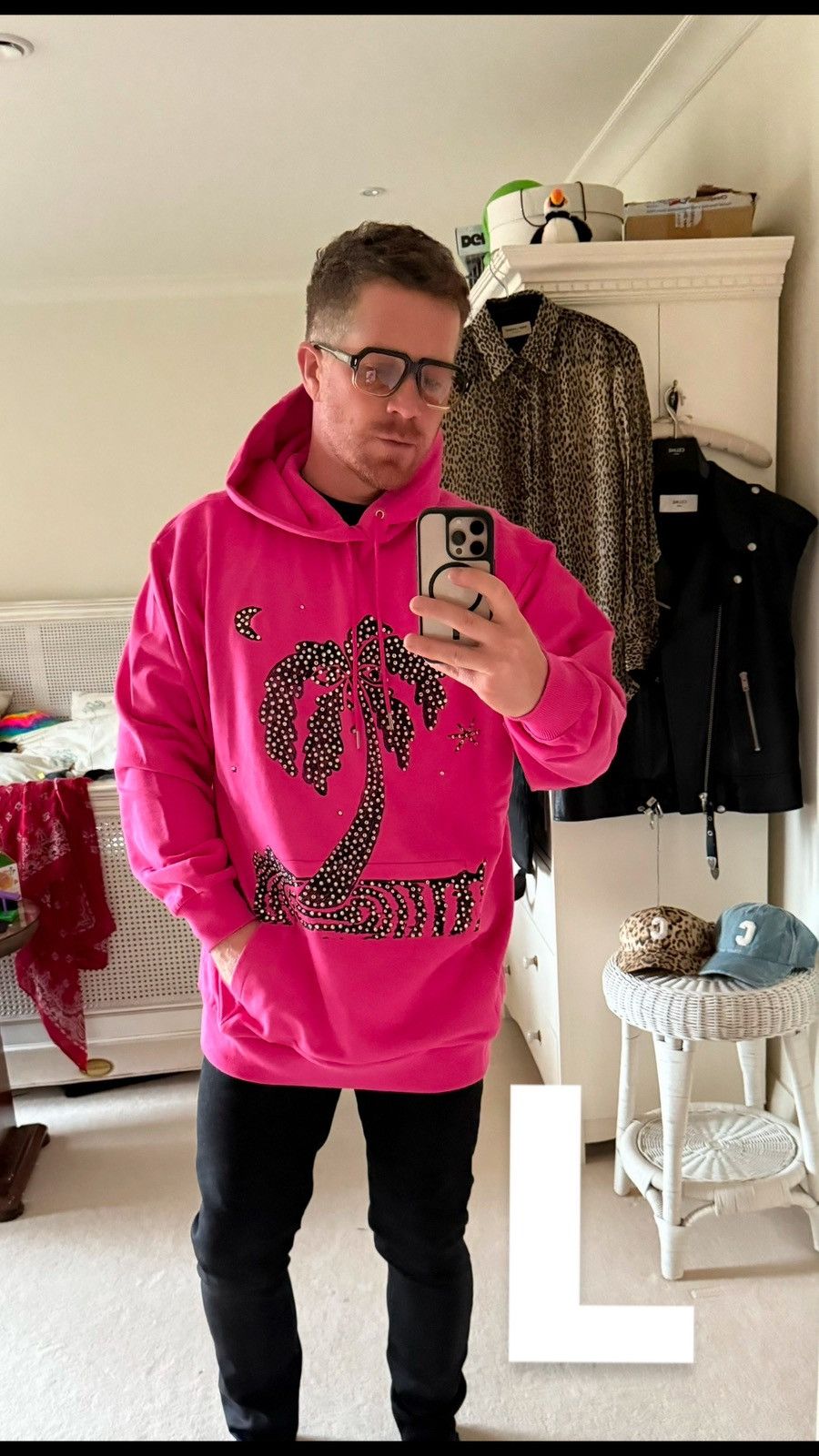 Celine $2.1k 🤑 FW22 Celine Lost Paradise pink studded embroidered Size US L / EU 52-54 / 3 - 3 Thumbnail