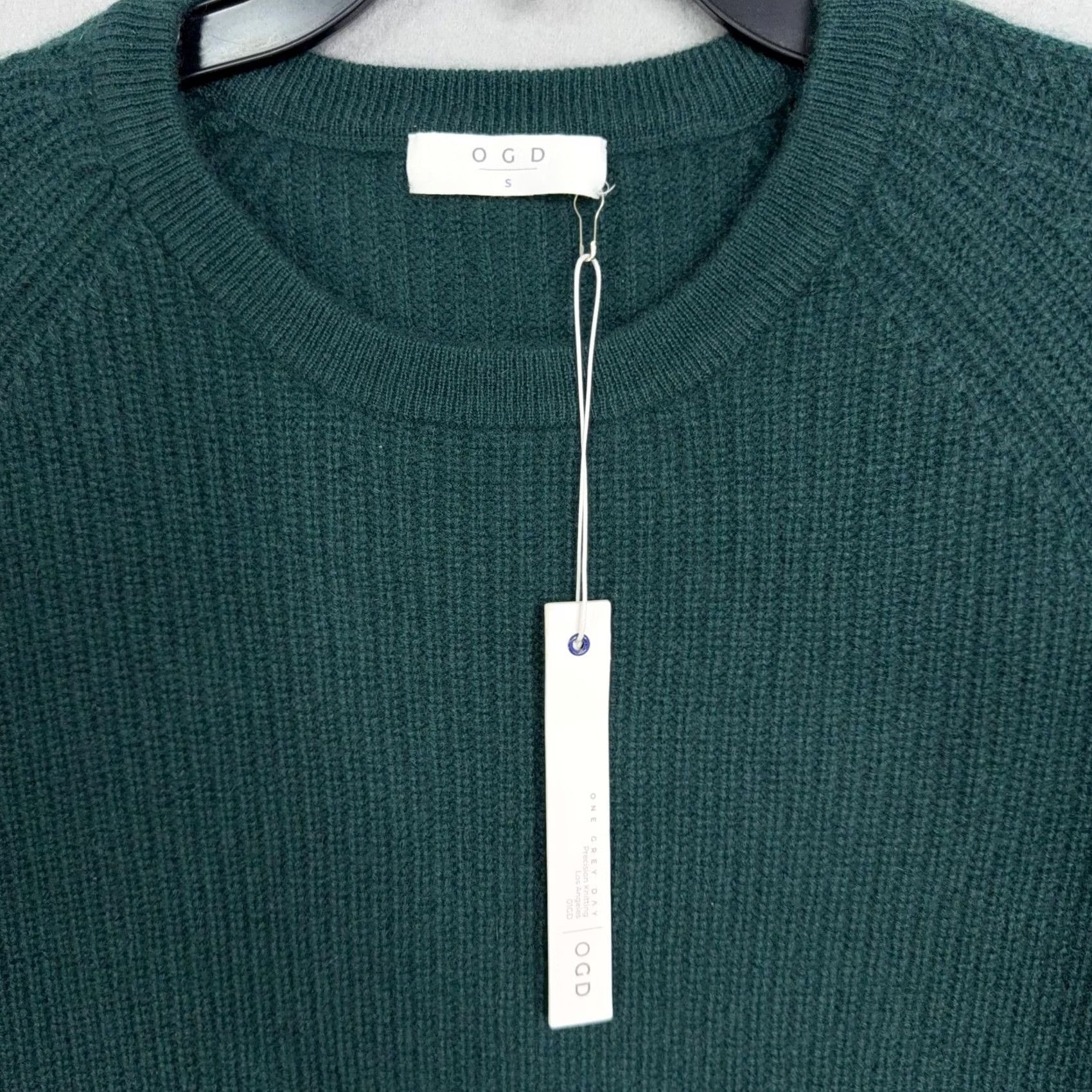 Vintage VINTAGE OGD Sweater Dress Womens Small Green 100% Cashmere Crew Neck Knit Mini NWT Size S / US 4 / IT 40 - 2 Thumbnail