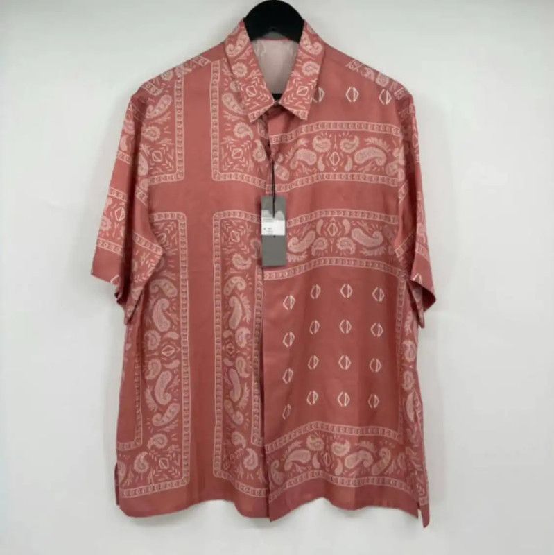 Dior Dior Summer Pink Silk Print Shirt 0089 Size US L / EU 52-54 / 3 - 1 Thumbnail
