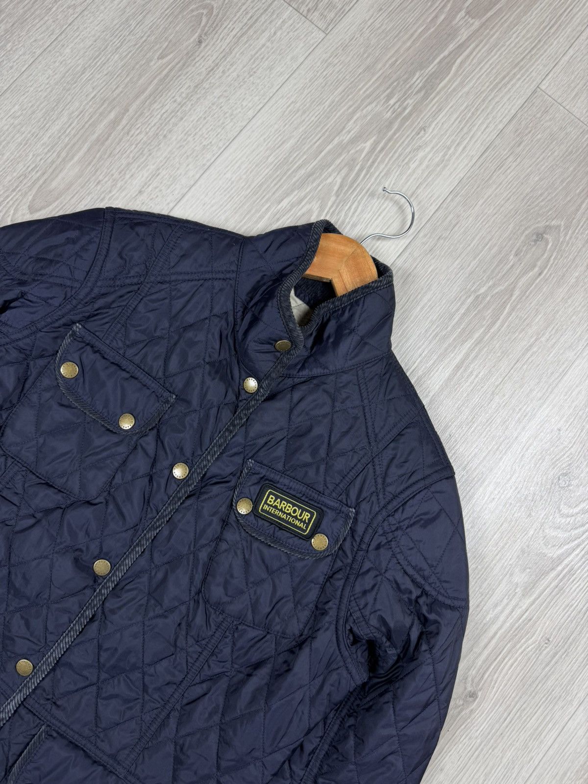 Barbour Barbour International Women Navy Polarquilted Jacket Size 10 Size L / US 10 / IT 46 - 2 Thumbnail