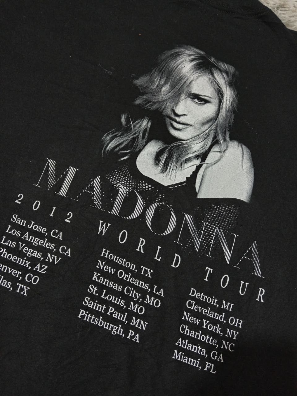 Vintage Madonna World Tour 2012 Size US XL / EU 56 / 4 - 3 Thumbnail