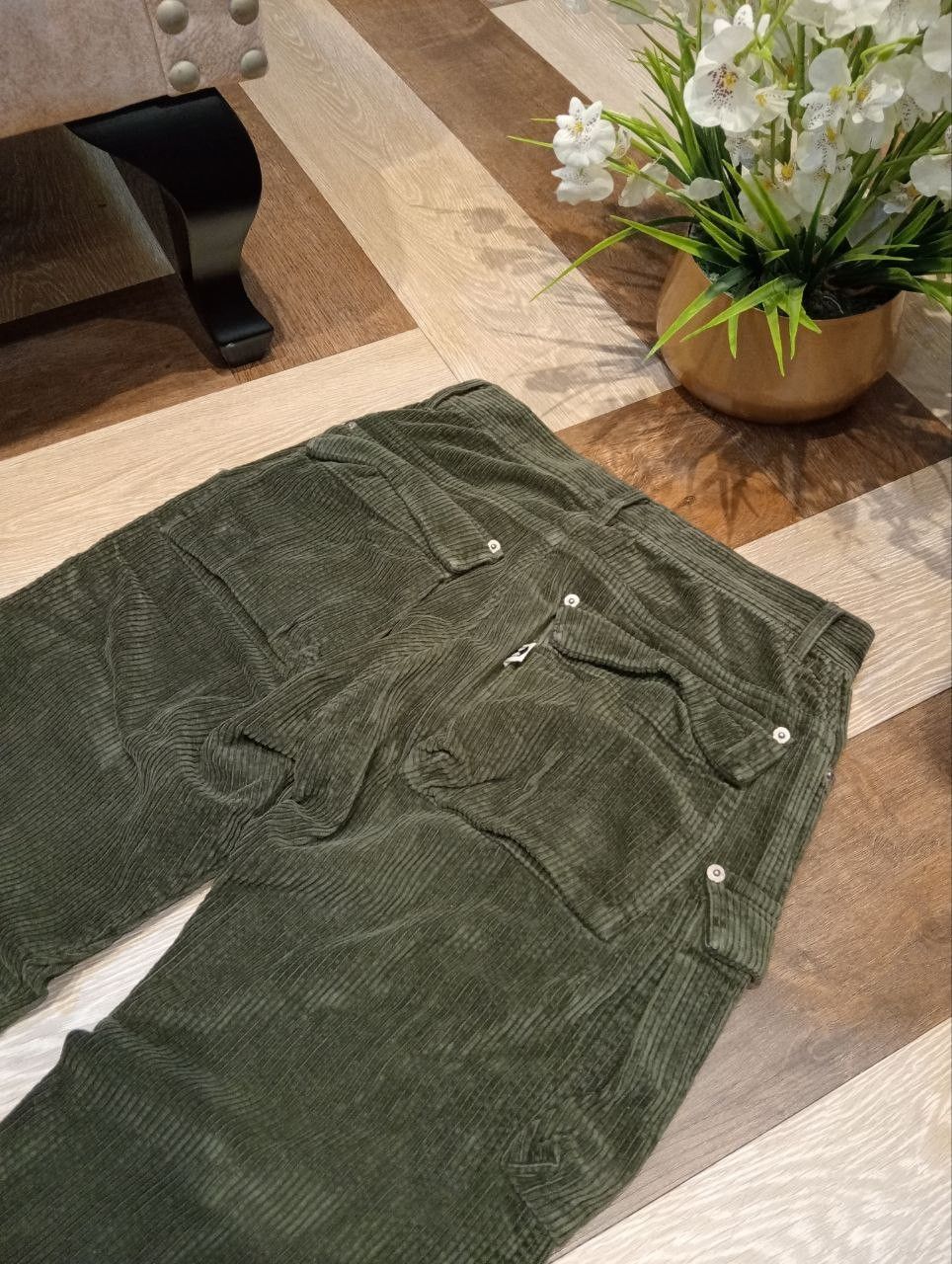 Final Home RARE FINAL HOME ISSEY MIYAKE CORDUROY CARGO PANTS Size US 28 / EU 44 - 9 Thumbnail