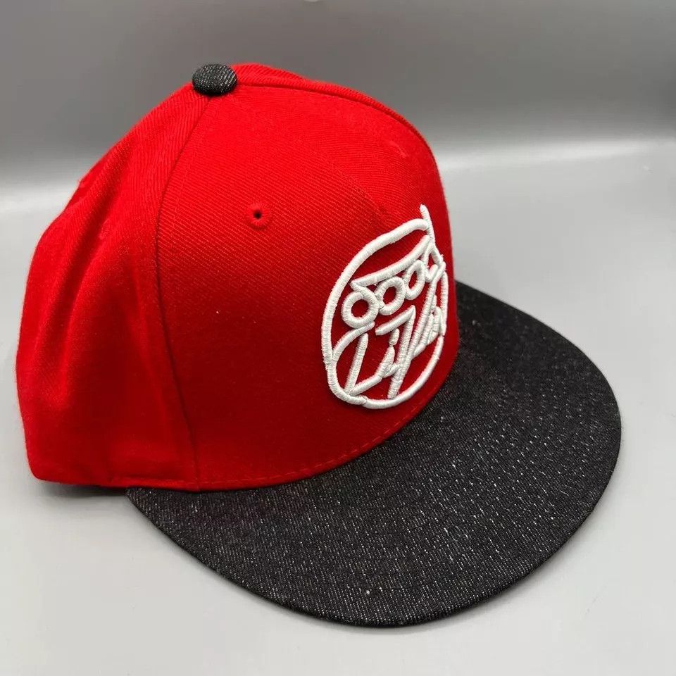 Other Goodlivin Hat Men Red Black Embroidered Snap Back Cap Size ONE SIZE - 3 Thumbnail