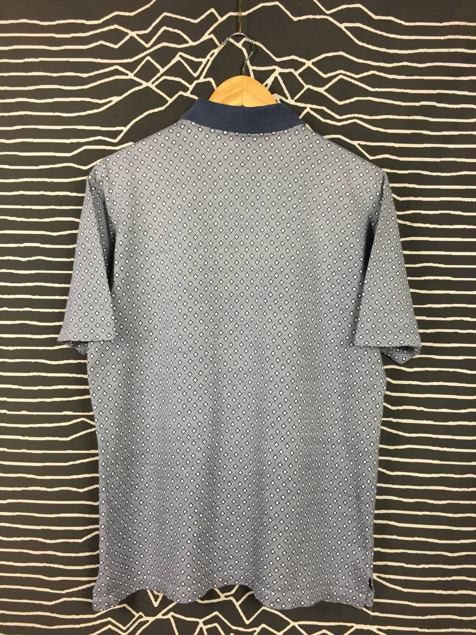 Lanvin Vtg Lanvin Classique Made In Italy Patterned Polo Tee Size US M / EU 48-50 / 2 - 5 Thumbnail