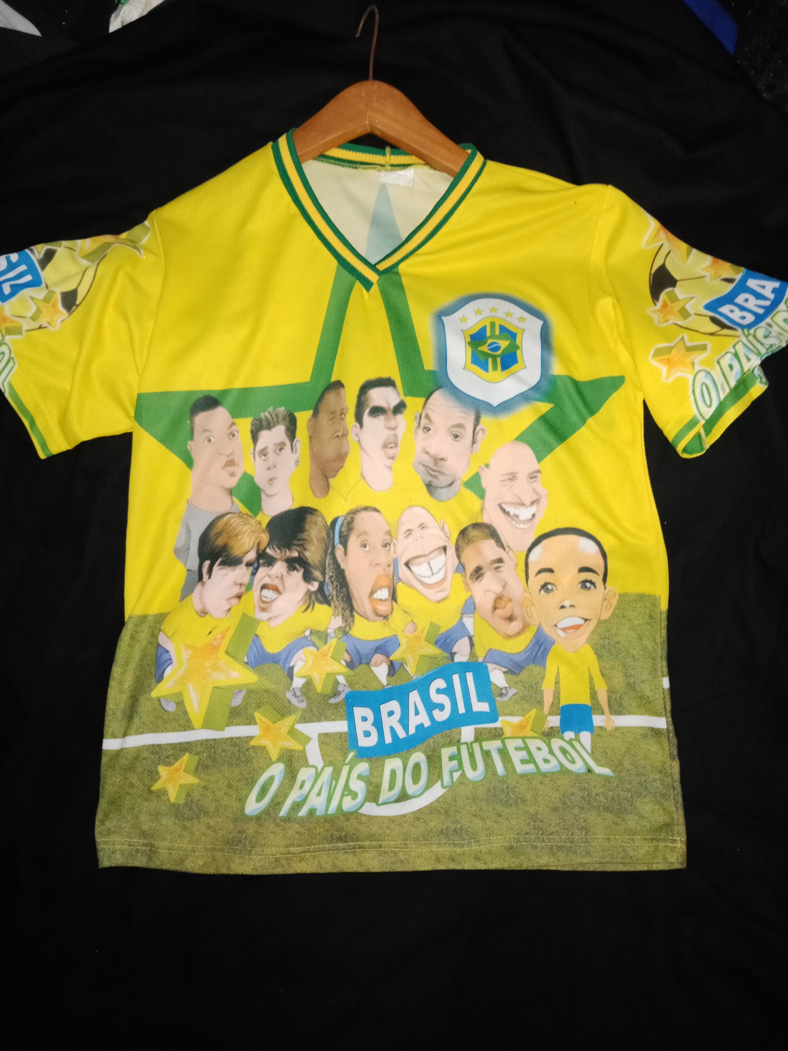 image of Fifa World Cup x Soccer Jersey Vintage Football Shirt Jersey Size M / L in Yellow, Men's