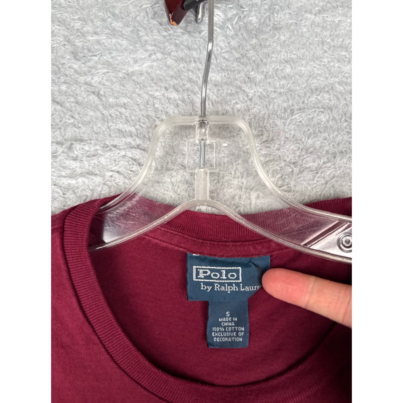 Ralph Lauren VINTAGE Polo Ralph Lauren Shirt Men Small Red Crew Neck Short Sleeve 100% Cotton READ Size US S / EU 44-46 / 1 - 7 Thumbnail