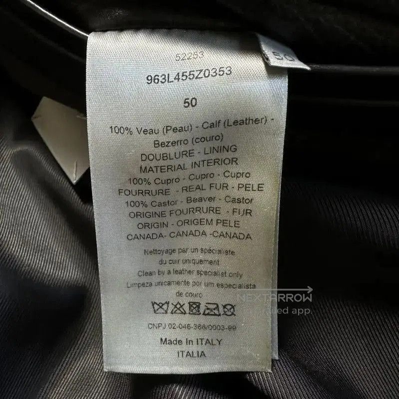 Dior Dior Black Leather Mid-Length Coat for Men . Size US L / EU 52-54 / 3 - 8 Thumbnail