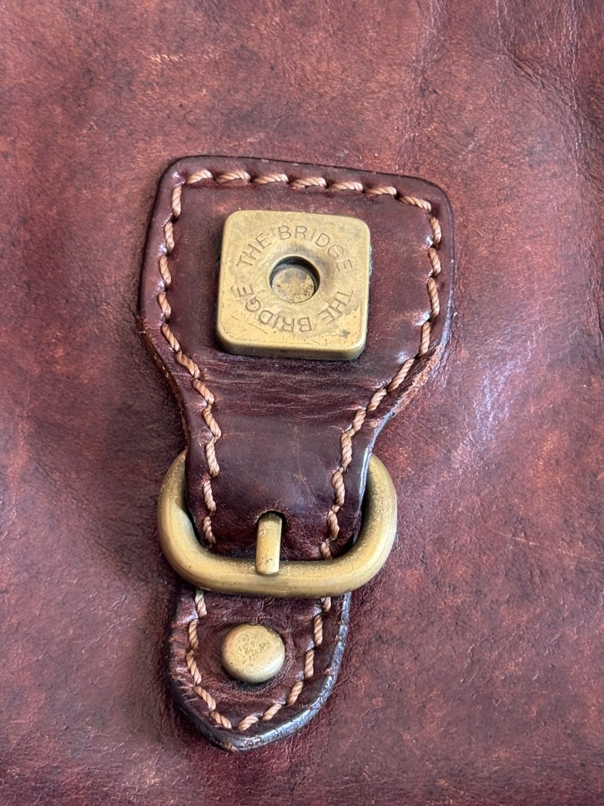 Leather The Bridge brown vintage leather bag 💼 shoulder Size ONE SIZE - 6 Thumbnail