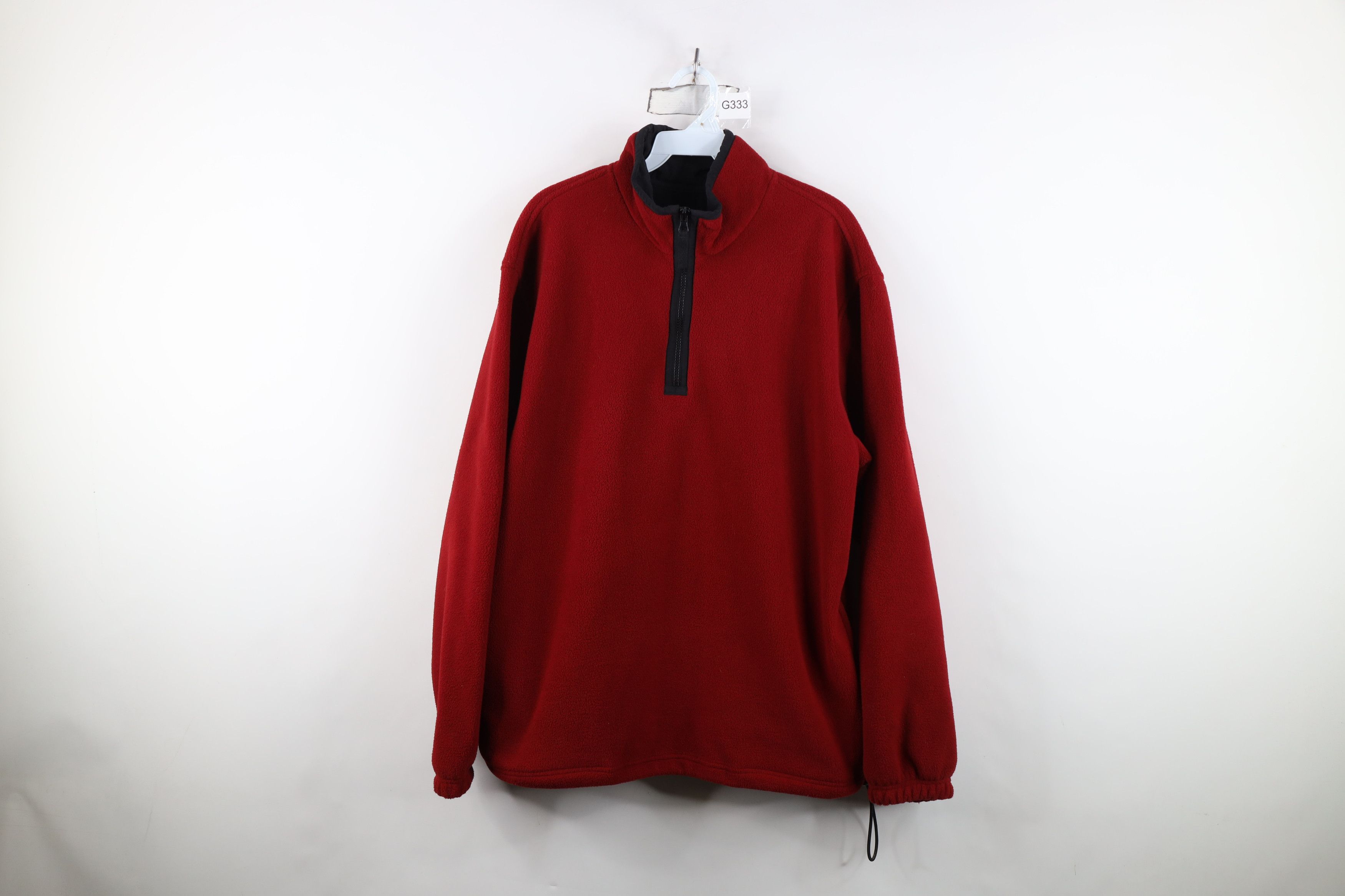 Vintage Vintage 90s Y2K Streetwear Half Zip Fleece Pullover Sweater Size US L / EU 52-54 / 3 - 1 Thumbnail