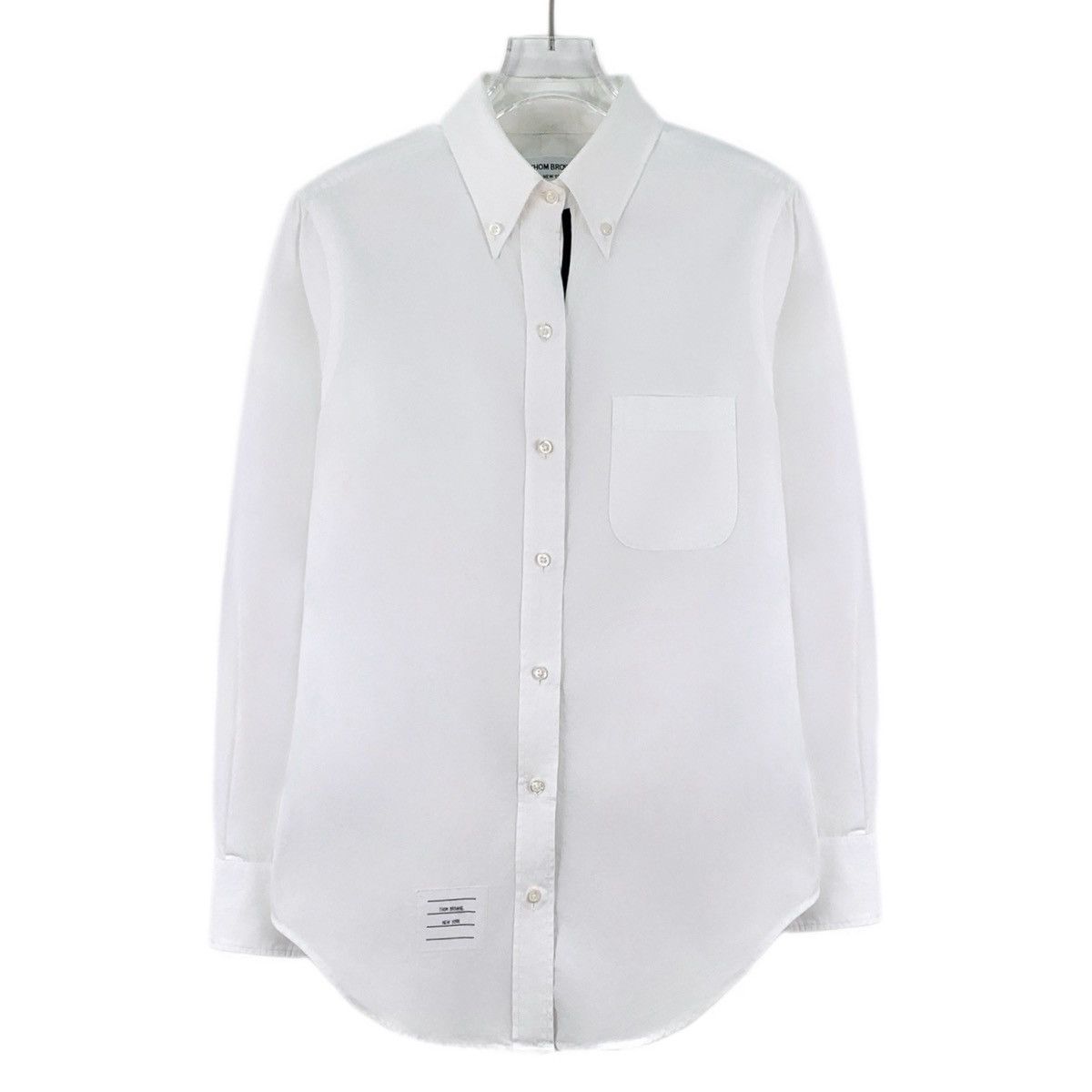 Thom Browne Thom Browne White Cotton Long Sleeve Shirt K26WX Size US XXS / EU 40 - 1 Thumbnail