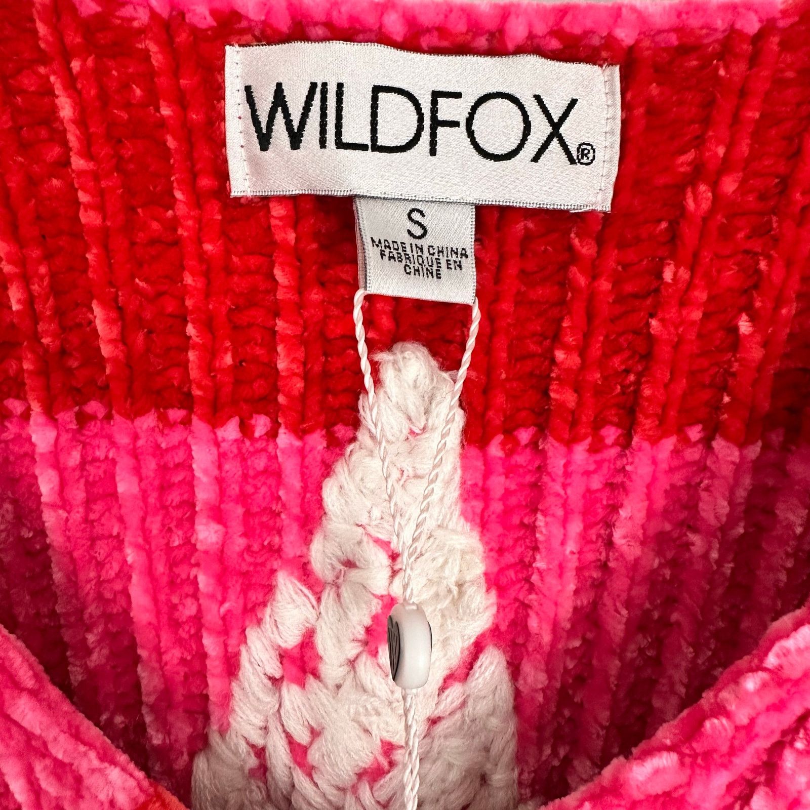 Wildfox Wildfox Heavy Chenille Red Striped Oversized Sweater Small Size S / US 4 / IT 40 - 13 Thumbnail