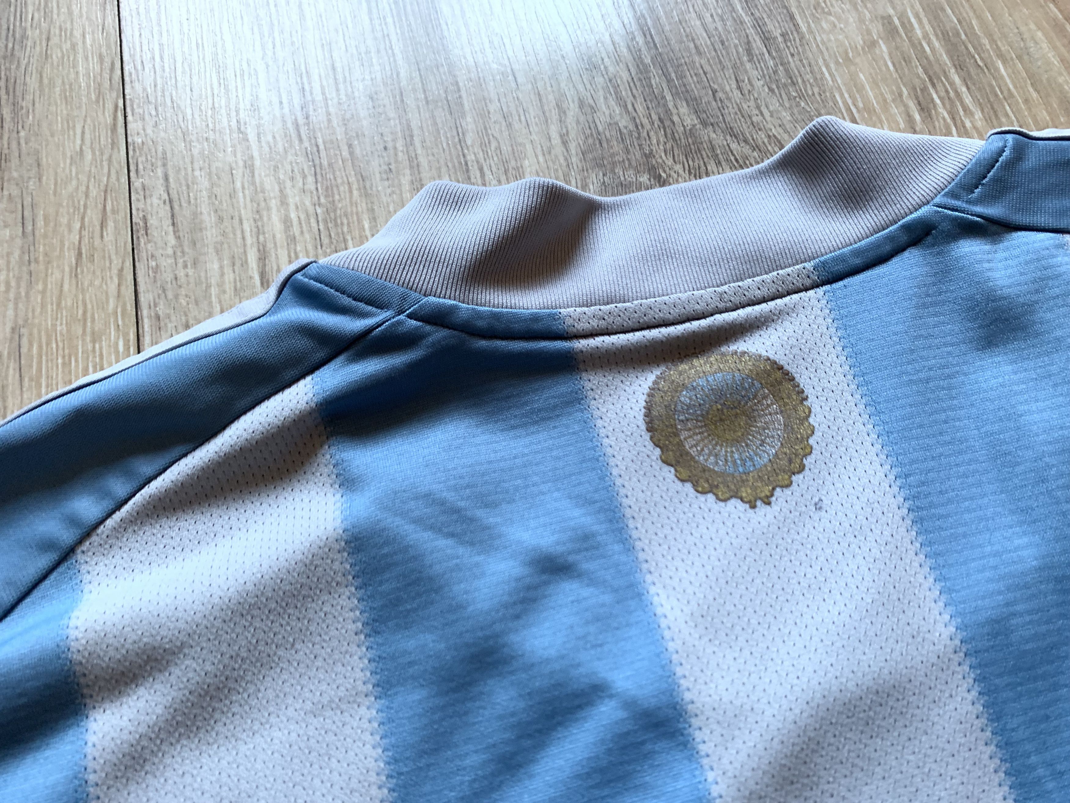 Adidas × Vintage Vintage Adidas Argentina Football Shirt Striped Climacool Size US L / EU 52-54 / 3 - 9 Thumbnail