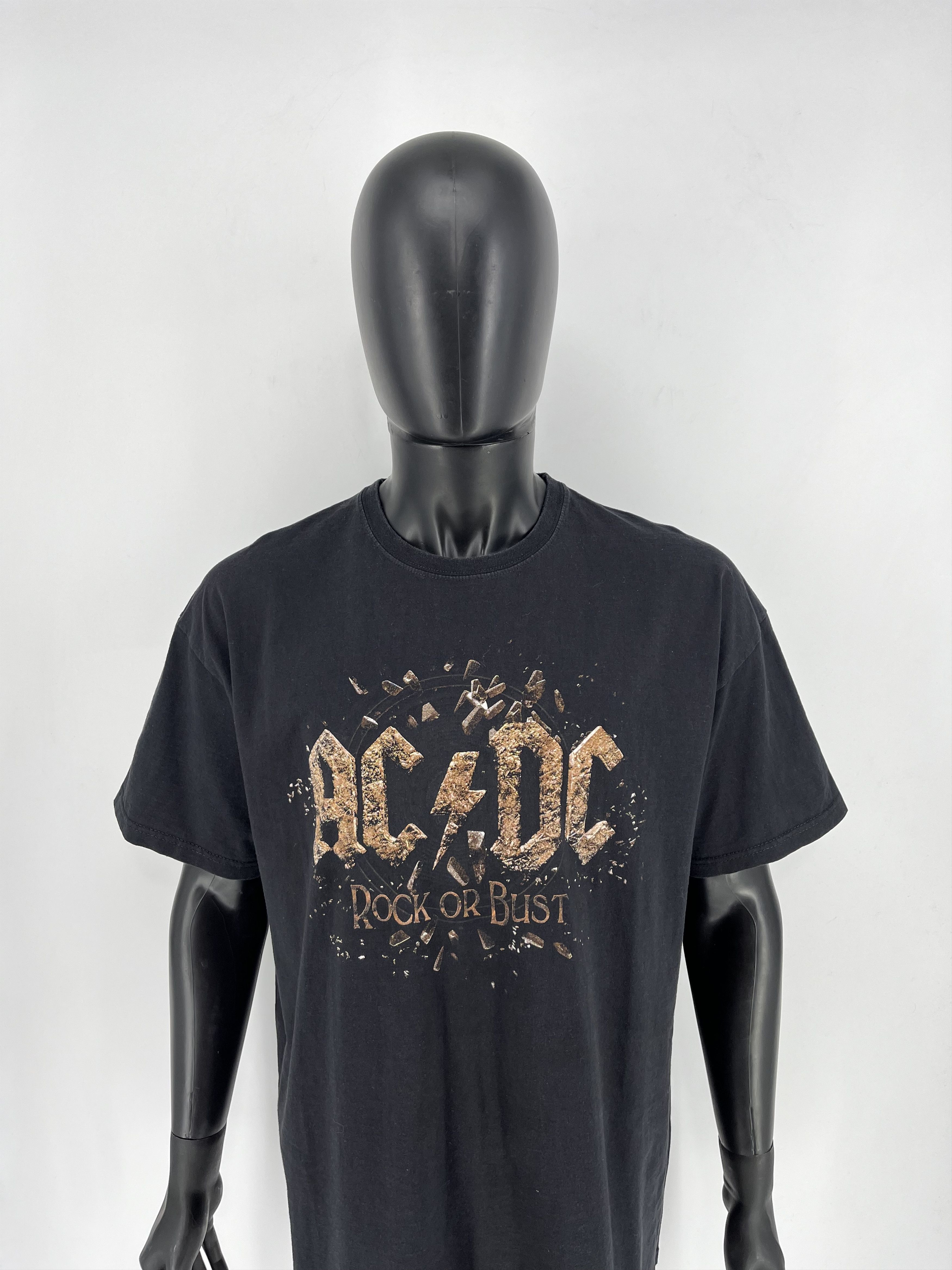 Band Tees × Vintage ACDC Rock or Bust Heavy Metal Rock T-Shirt Like Size US XXL / EU 58 / 5 - 5 Thumbnail