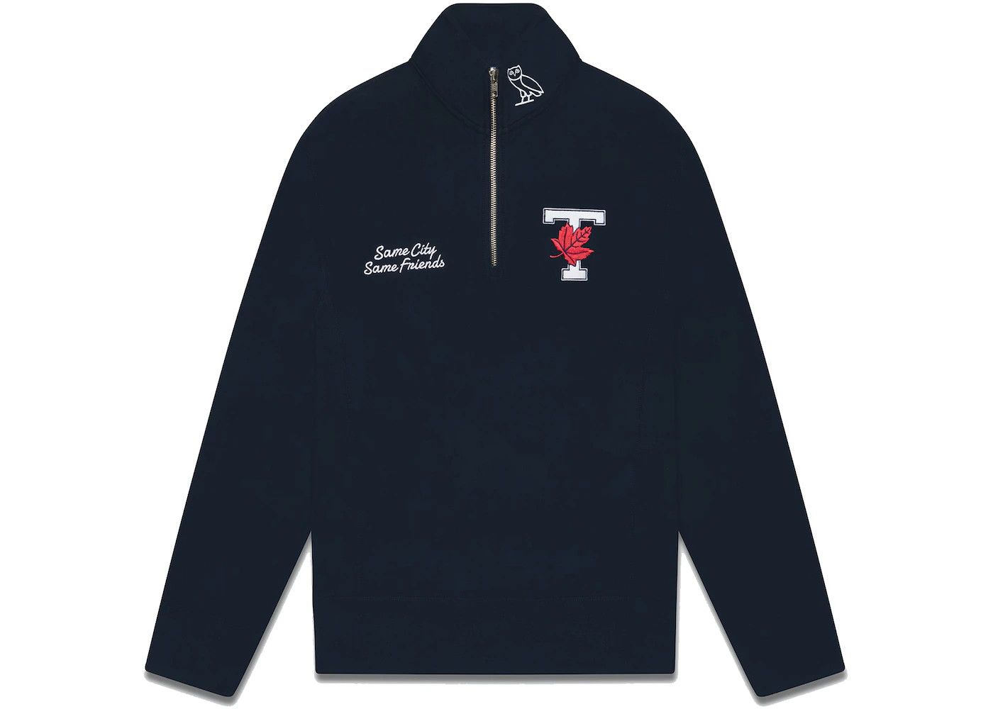Drake OVO X UofT QUARTER ZIP SWEATSHIRT - NAVY Size US XXL / EU 58 / 5 - 1 Thumbnail