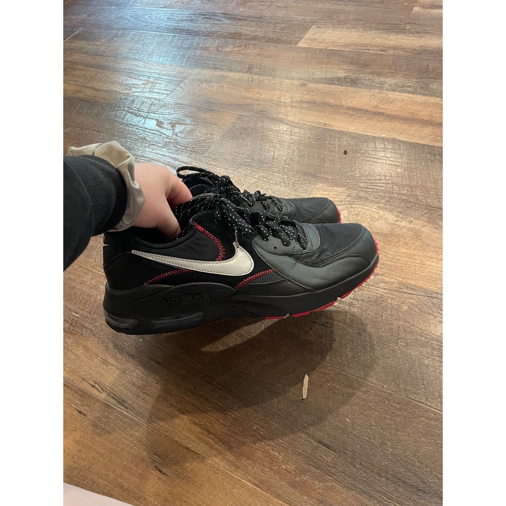 Nike Nike Air Max Excee Black/Sport Red Sneakers DM0832-001 Men’s Size US 11 / EU 44 - 1 Thumbnail