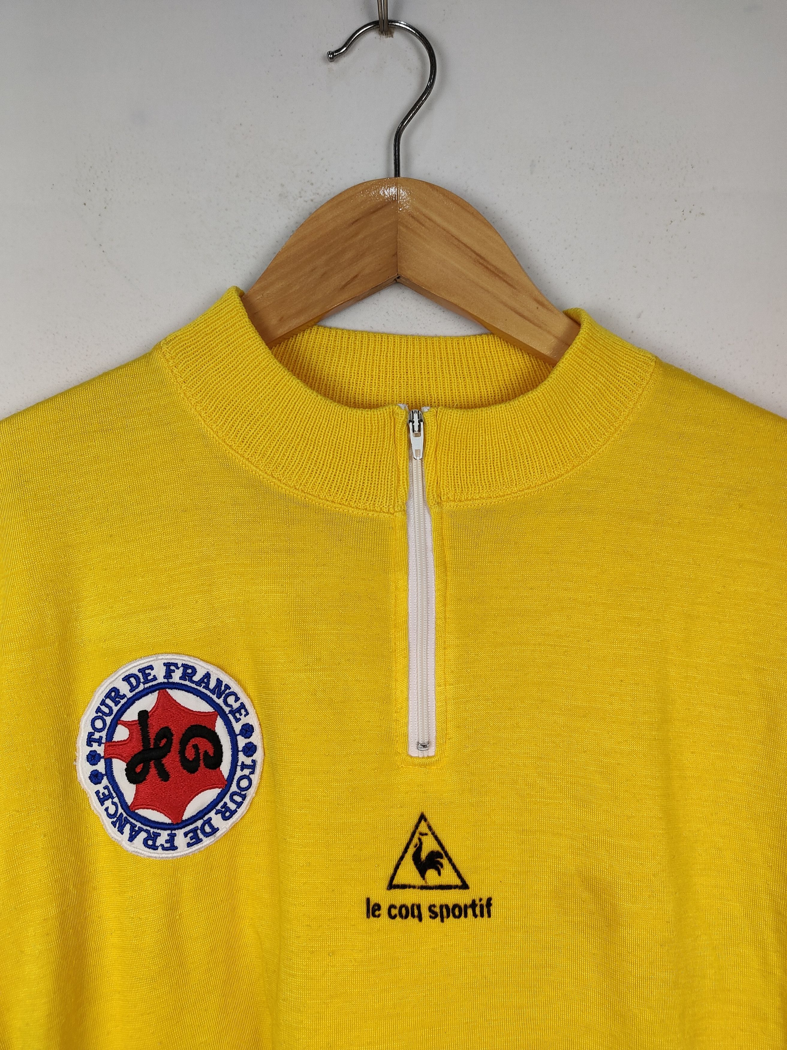 Le Coq Sportif Vintage Le Coq Sportif Le Tour de France Bicycle Shirt Size US S / EU 44-46 / 1 - 2 Thumbnail