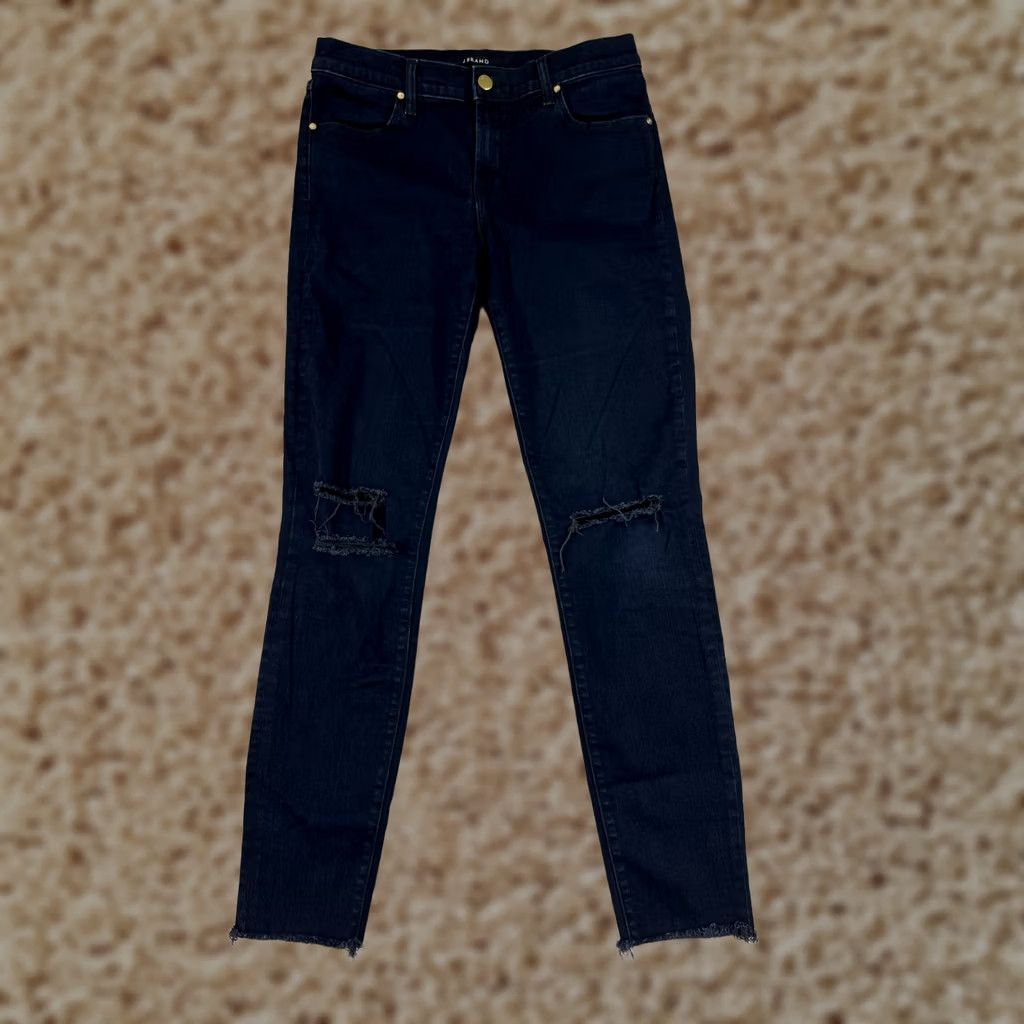 J Brand JBRAND Jeans Women's 28 Blue Denim Skinny Dark Wash Pants XS-XL (Regular) Women’s Regular Blue Jeans Skinny Size 28" / US 6 / IT 42 - 1 Thumbnail