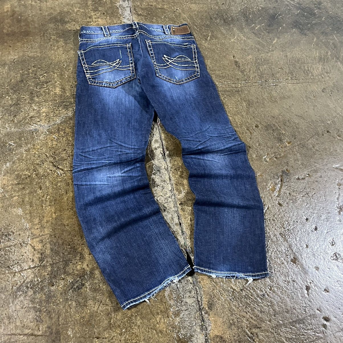 Affliction × Vintage Crazy Y2K Affliction Style Jeans Faded Boot Cut Wide Leg Size US 36 / EU 52 - 3 Thumbnail