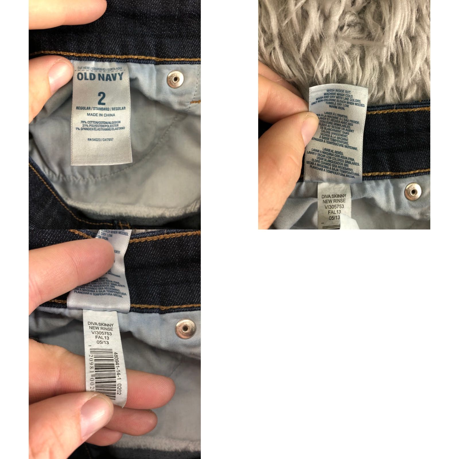 Old Navy VINTAGE Old Navy The Diva Jeans Size 2 Womens Mid Rise Dark Wash Blue Denim Jeans Size 26" / US 2 / IT 38 - 8 Thumbnail