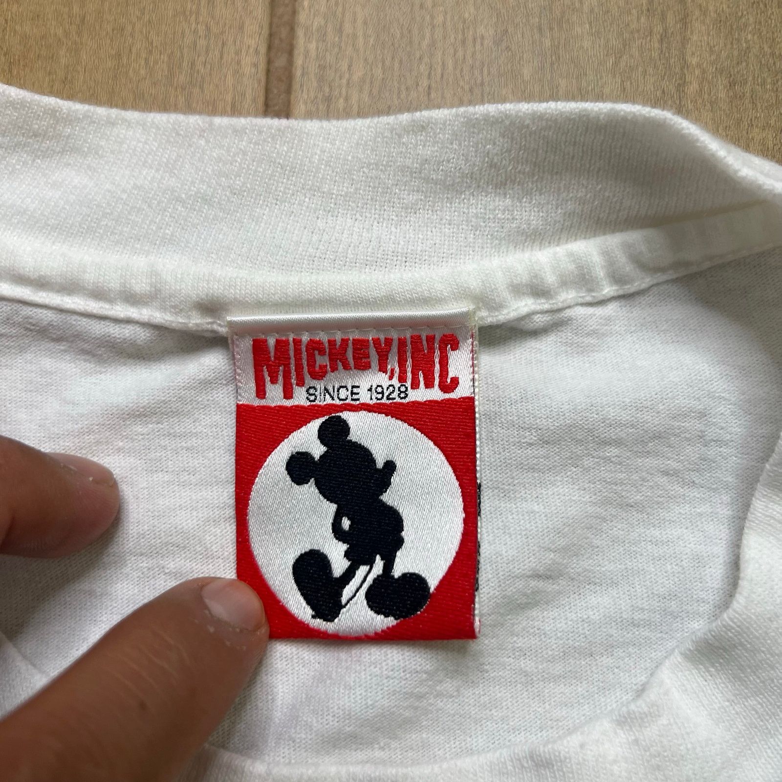 Vintage Vintage 90s Disney Mickey Mouse Big Graphic T-Shirt White XL Size US XL / EU 56 / 4 - 3 Thumbnail
