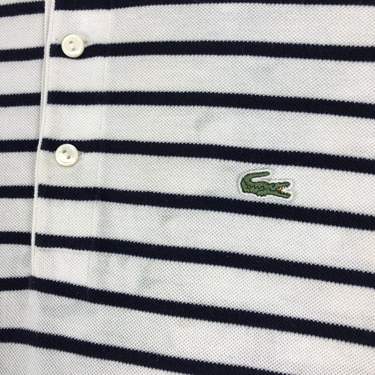 Lacoste Vintage 90's Lacoste Polo Tee Stripes Size US XS / EU 42 / 0 - 9 Thumbnail