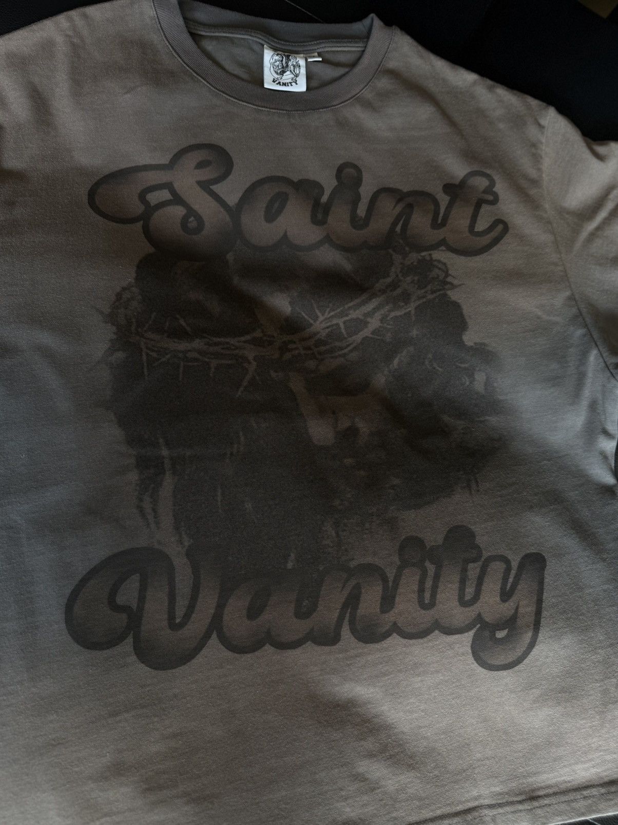 Saint Vanity Saint Vanity UNRELEASED Tee Shirt Logo Grey Size M (NEW) Size US M / EU 48-50 / 2 - 3 Thumbnail