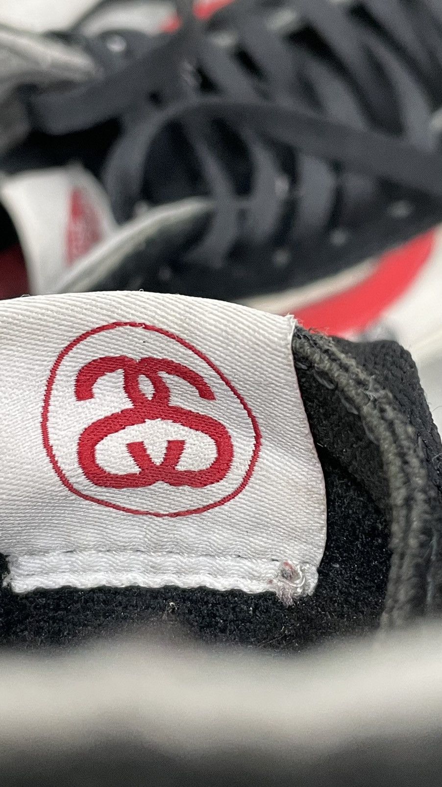 Stussy × Vans Stussy x Vans Vault Sk8-Hi LX 8-Ball UK8 US9 White Red Rare Size US 9 / EU 42 - 9 Thumbnail