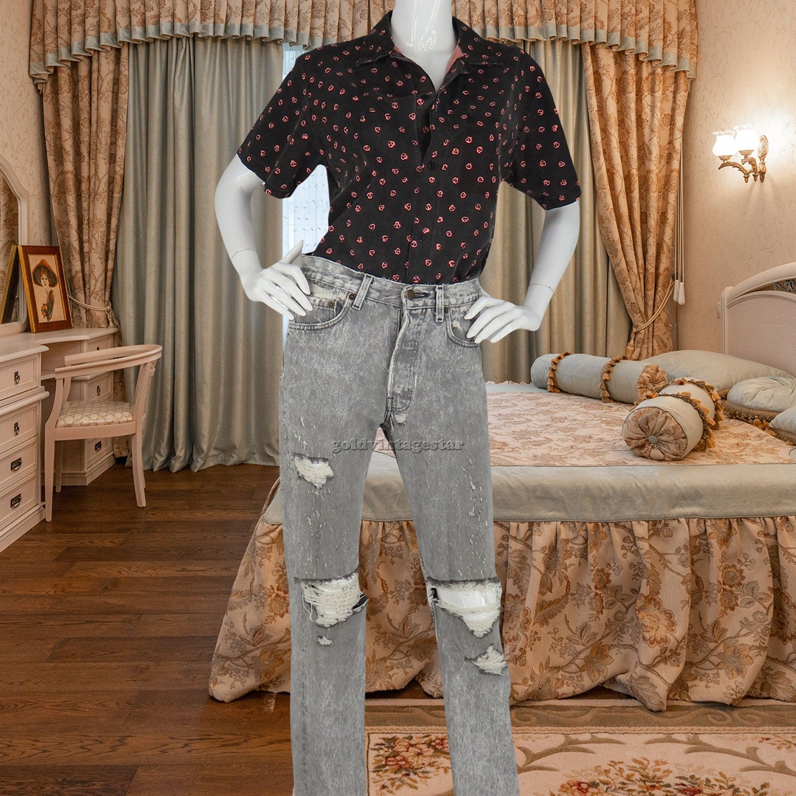 Levi's Vintage Levi's Vintage Acid Wash Ripped Mom Jeans Chic W29 Size US 29 - 10 Thumbnail