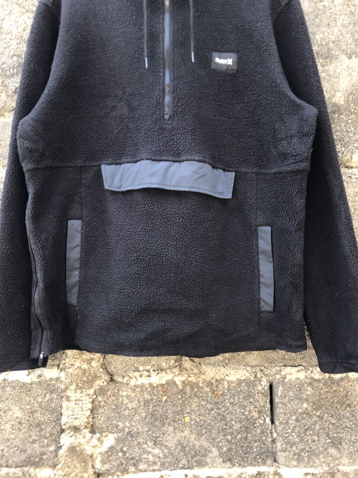 Hurley × Japanese Brand 🌟Hurley Black Fleece Pullover Hoodies Sweatshirt Size US M / EU 48-50 / 2 - 3 Thumbnail