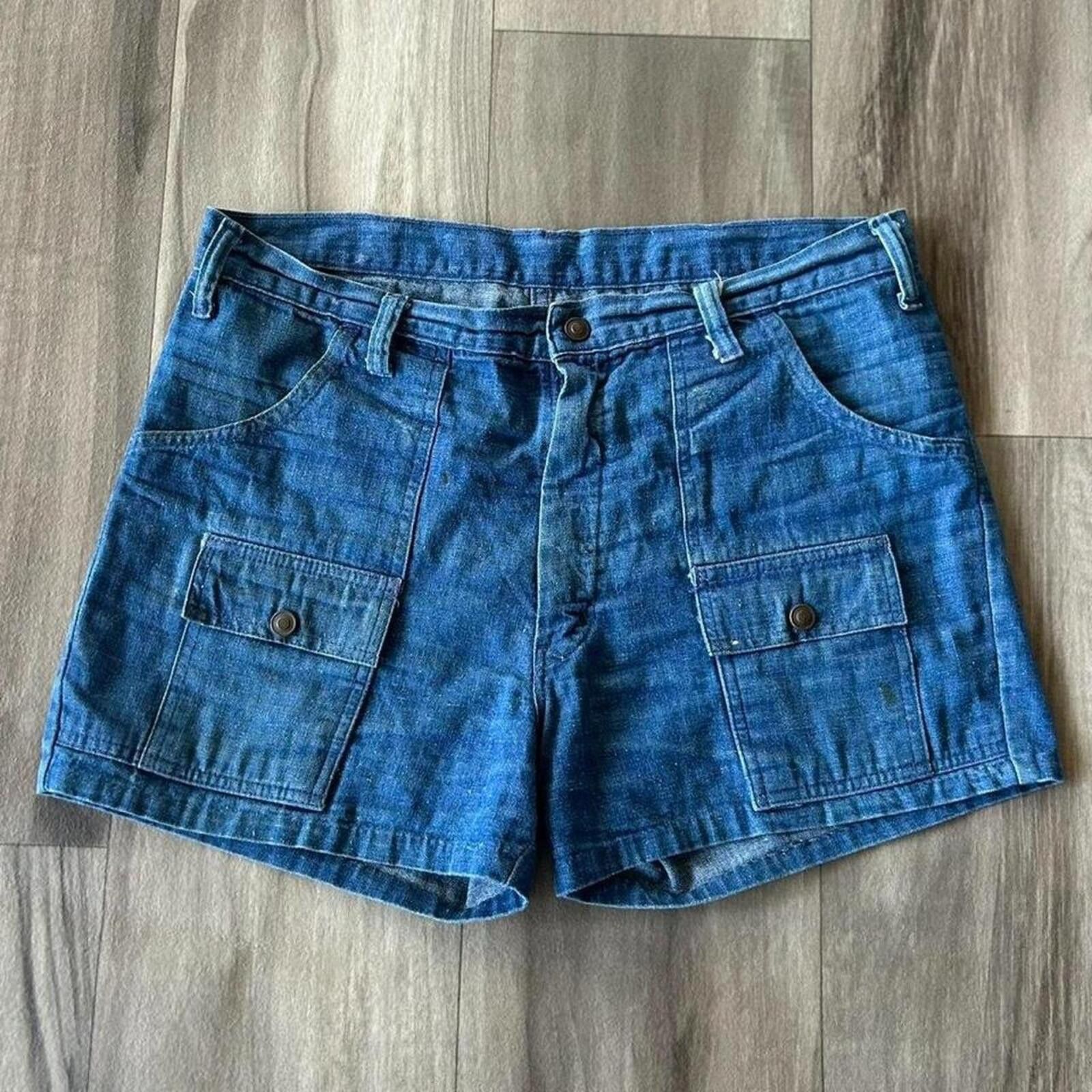 Other Vintage 70’s True Vintage Women’s Denim Shorts size 32” Size 30" / US 8 / IT 44 - 1 Thumbnail