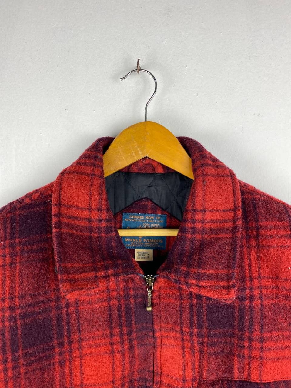 Japanese Brand jungle storm wool jacket quilted lining nice design Size US L / EU 52-54 / 3 - 2 Thumbnail