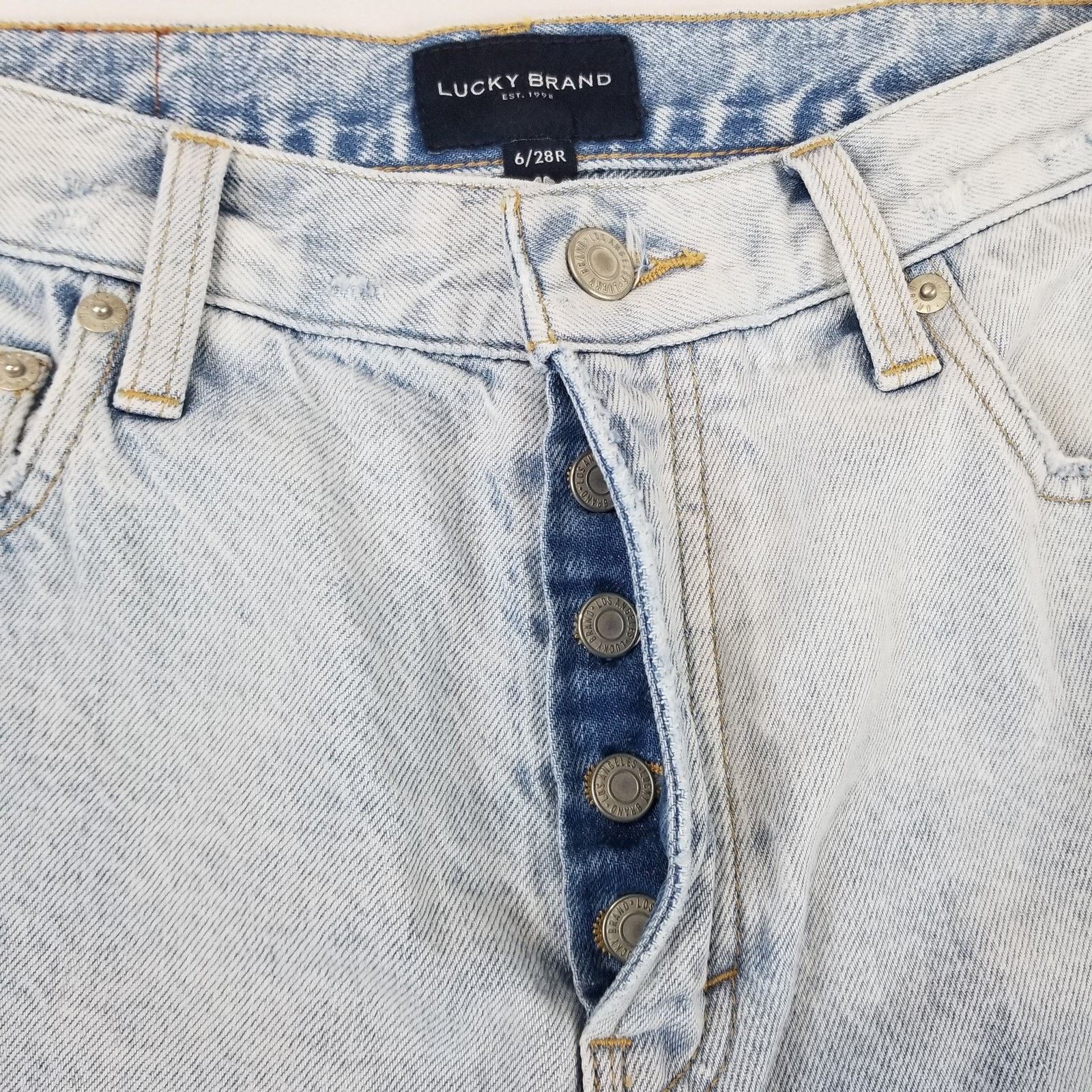 Lucky Brand Lucky Brand Jeans Womens 6 28R Light Wash Drew Mom High Rise Size 28" / US 6 / IT 42 - 11 Thumbnail