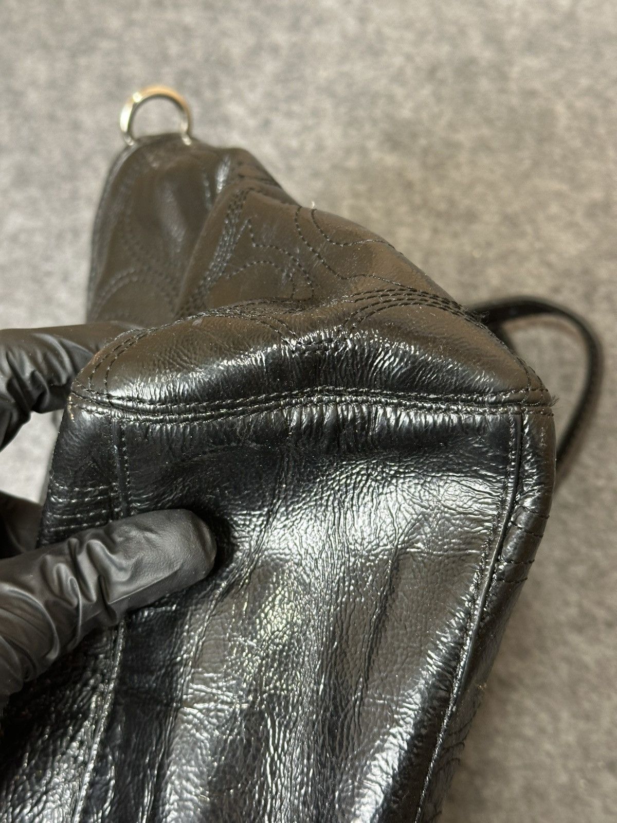 Coach Coach patent leather stitched 2WAY shoulder bag. Size ONE SIZE - 5 Thumbnail