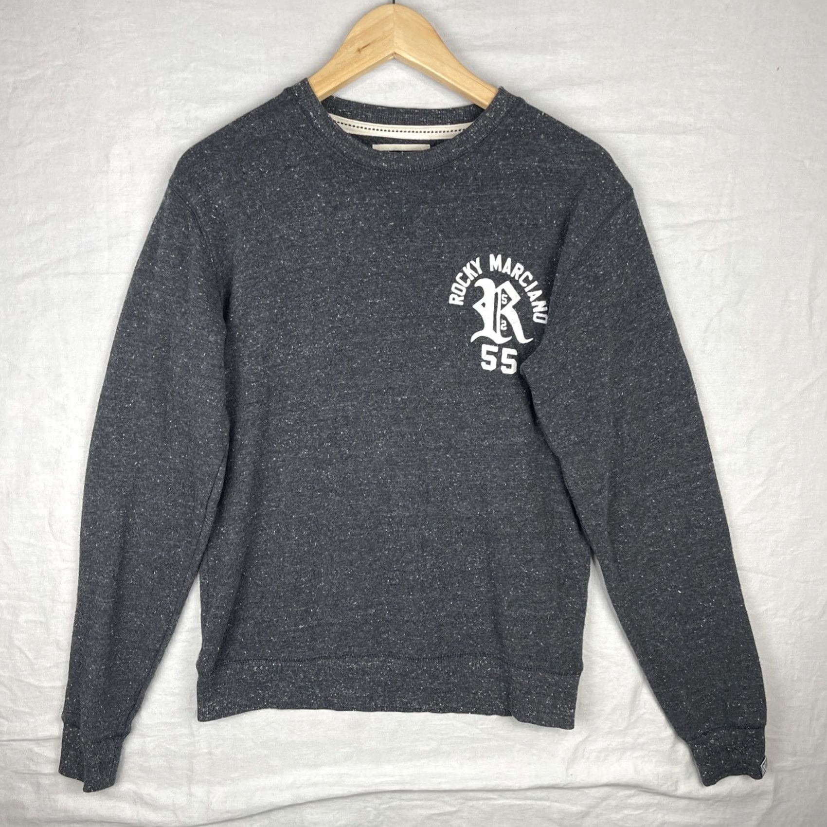 Vintage Rocky Marciano Sweatshirt Mens XS Gray Roots of Fight Undefeated Logo Graphic Print Sweatshirt Boxing Size US XS / EU 42 / 0 - 2 Thumbnail