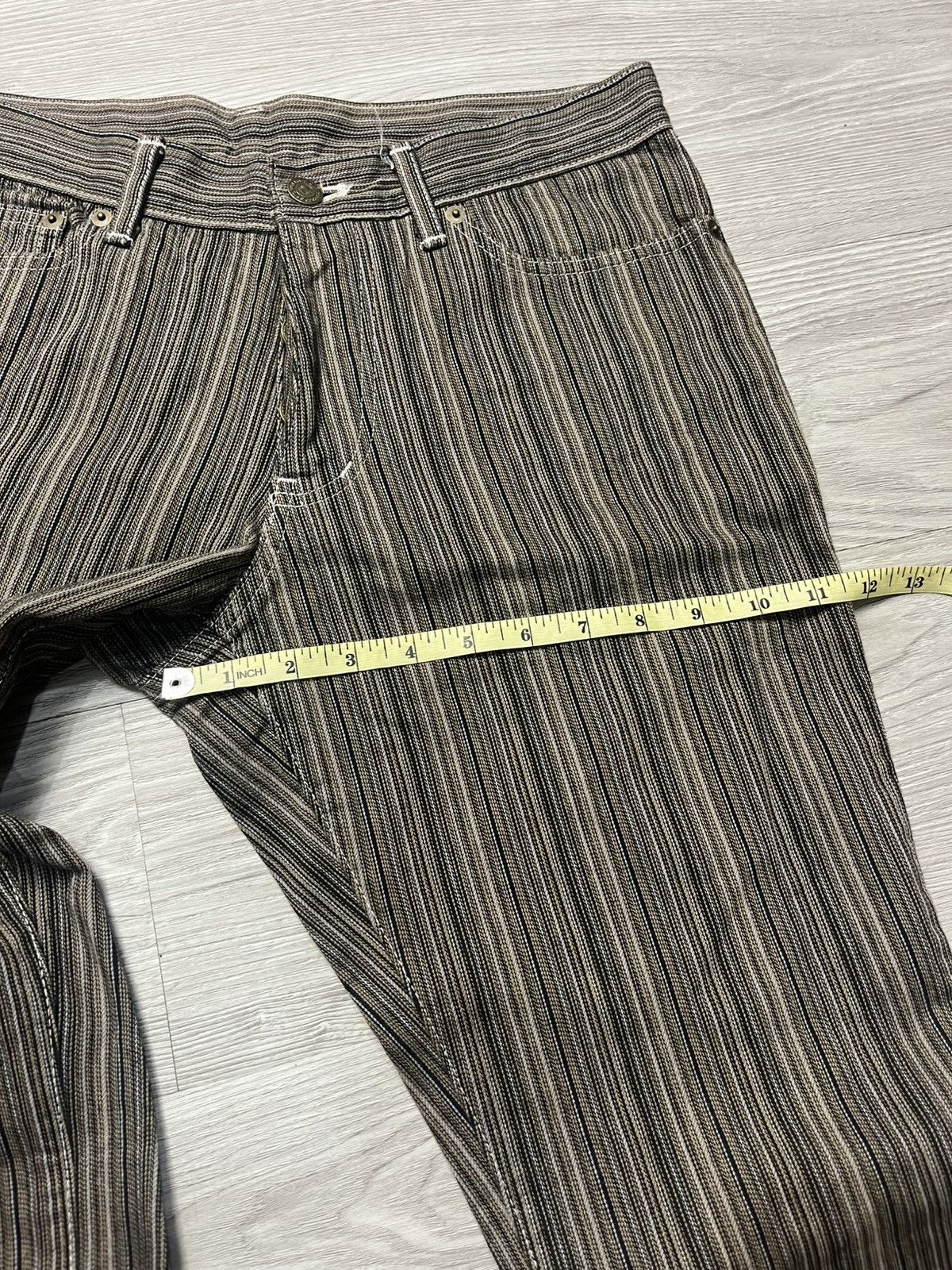 Tornado Mart Tornado Mart Pinstripe Bootcut Jeans ifsixwasnine style Size US 31 - 10 Thumbnail