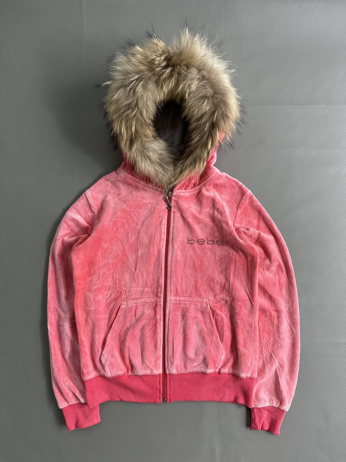 Japanese Brand LIKE A VELVET BEBE GLITTER FUR ZIP HOODIE IFSIX LGB STYLE Size S / US 4 / IT 40 - 2 Thumbnail