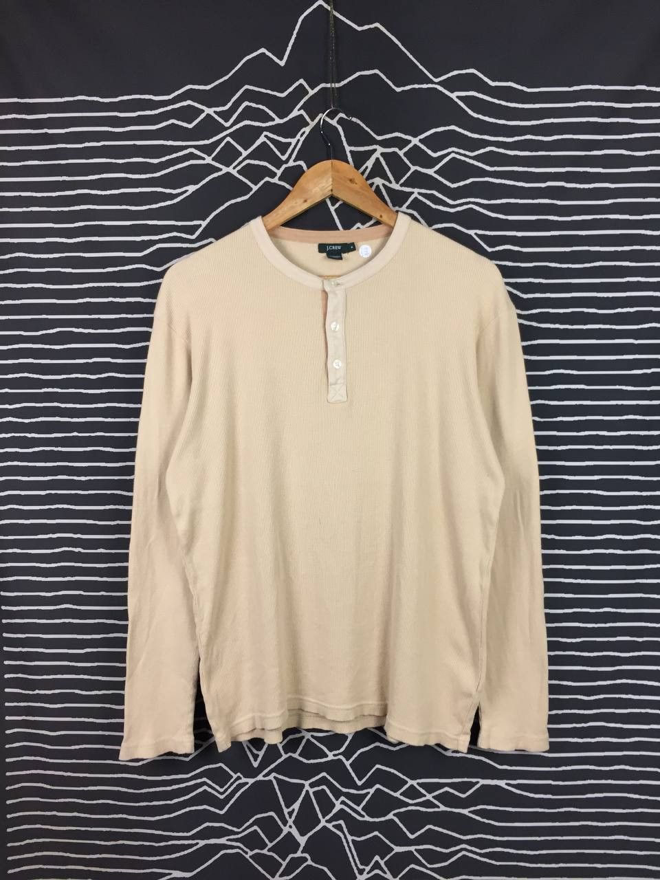 J.Crew J.Crew Essential Thermal Waffle Knit Long Sleeve Henley Tee Size US S / EU 44-46 / 1 - 2 Thumbnail