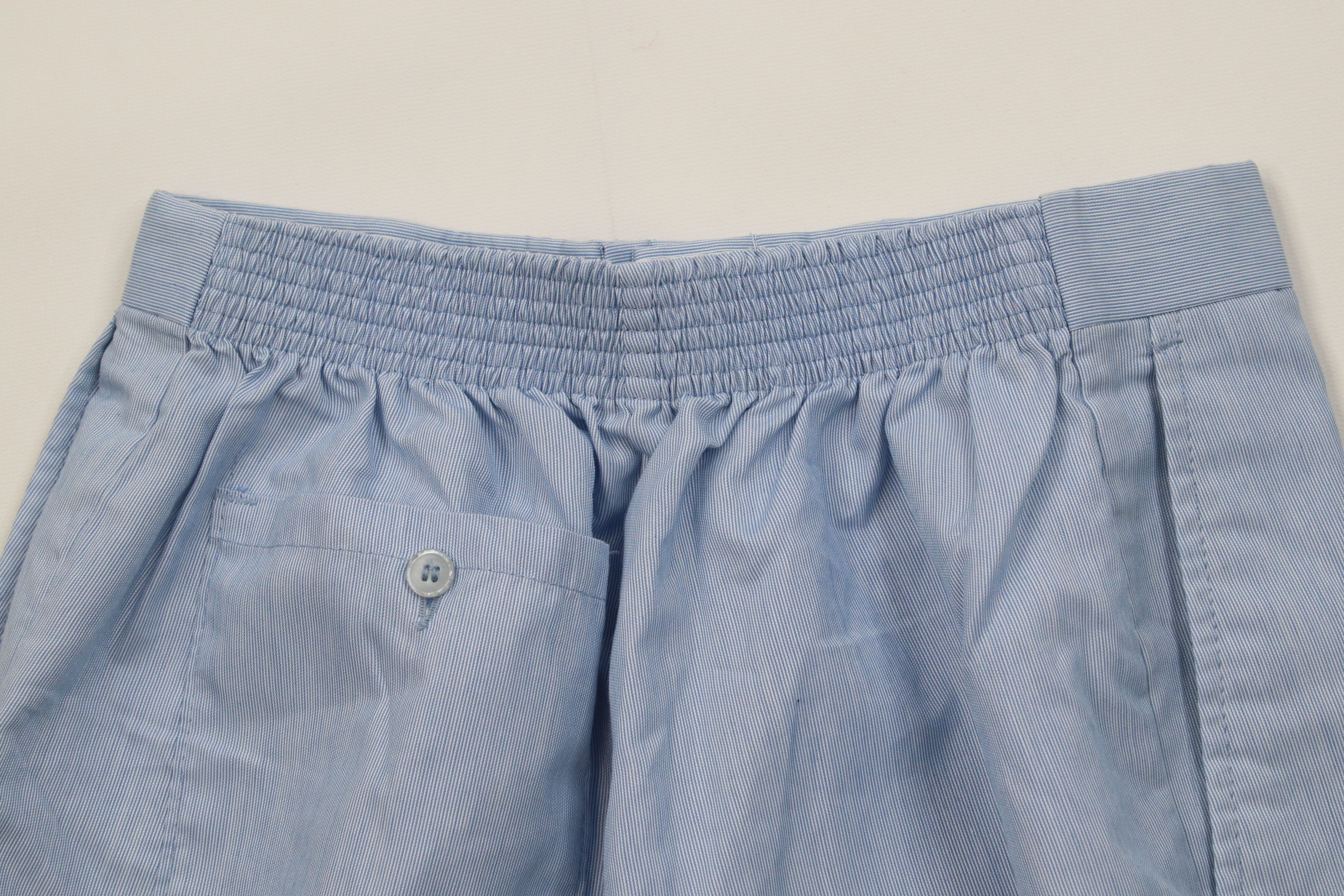 Vintage Vintage 70s Streetwear Above Chino Shorts Blue USA Elastic Size US 32 / EU 48 - 9 Thumbnail