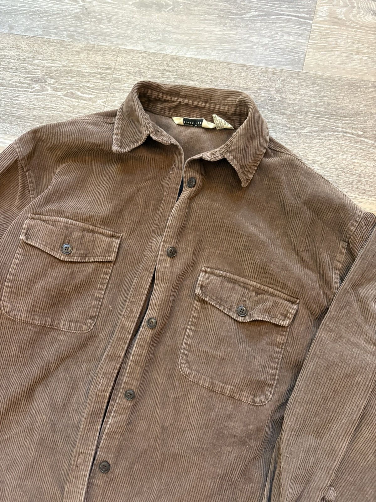 Eddie Bauer Corduroy Button Up Shirt Size XL / US 12-14 / IT 48-50 - 2 Thumbnail