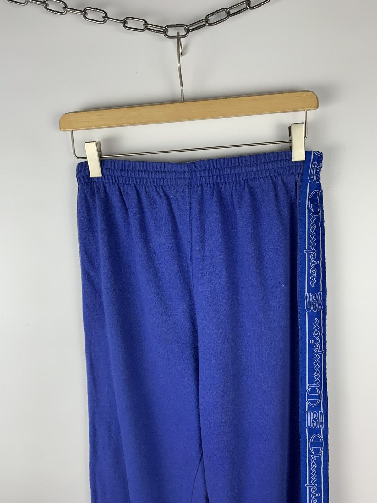 Champion Vintage 1990s Champion Sweatpants Blue multi logo Size US 34 / EU 50 - 2 Thumbnail