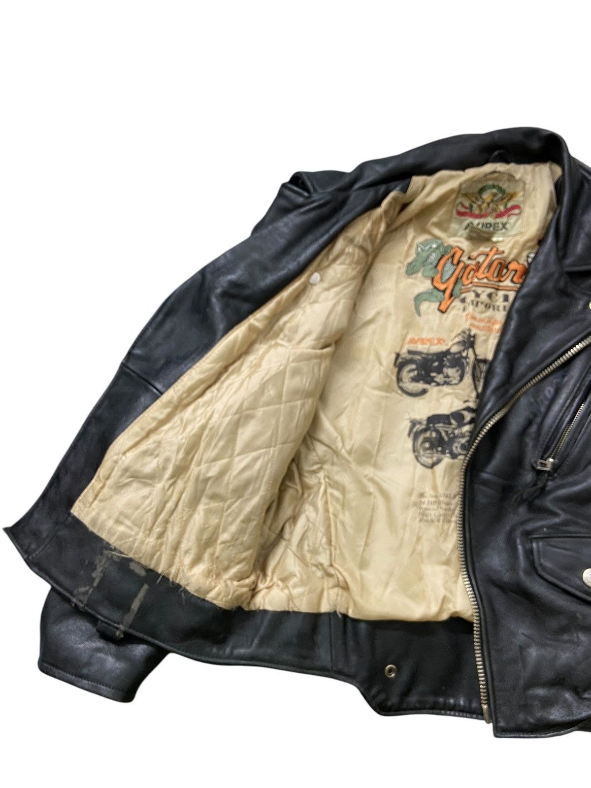 Avirex Avirex Black Leather Jacket Size US L / EU 52-54 / 3 - 13 Thumbnail