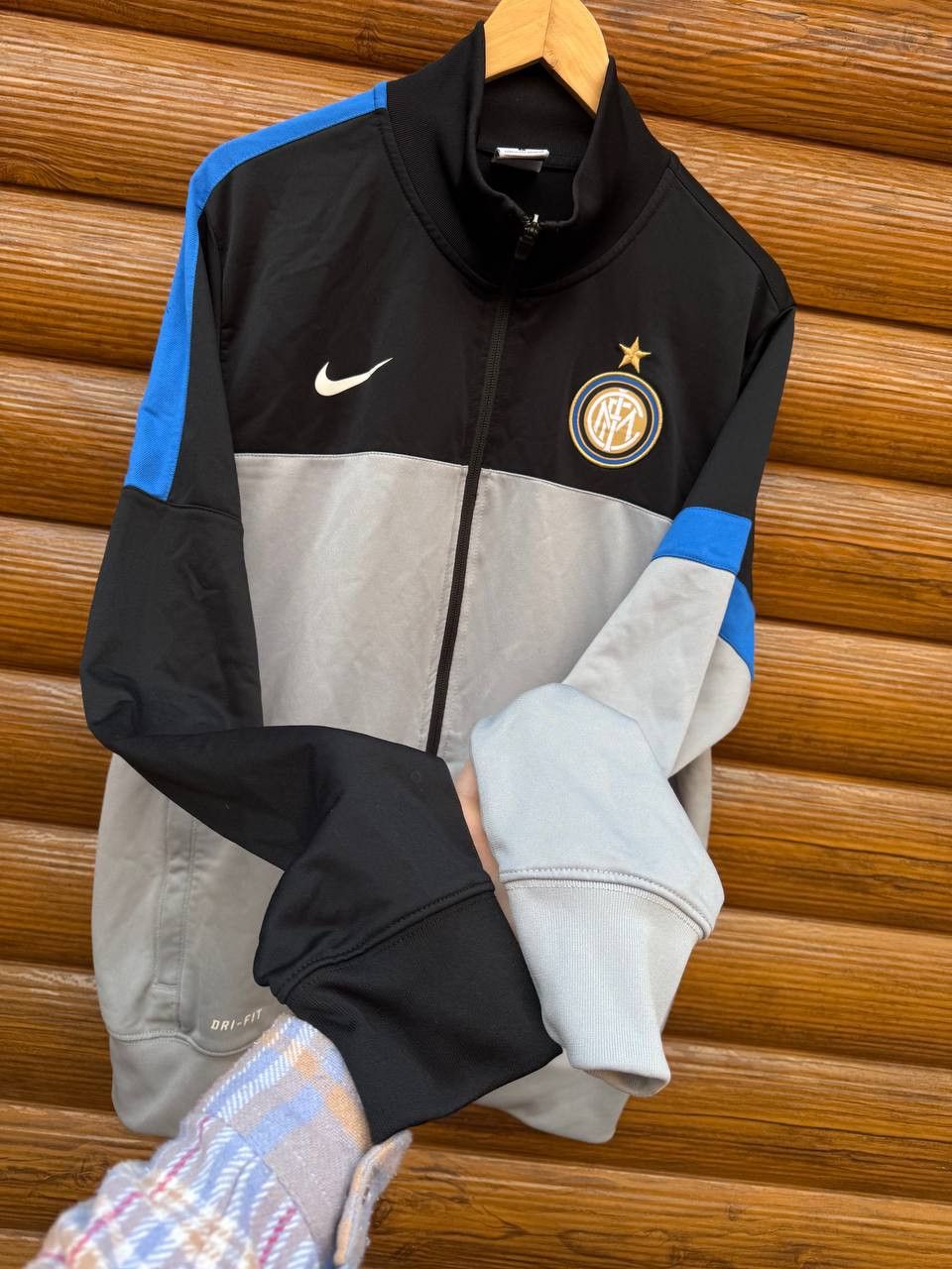 Nike Nike Inter Milan Football Jacket Soccer Track Top Zip Size L Size US L / EU 52-54 / 3 - 4 Thumbnail