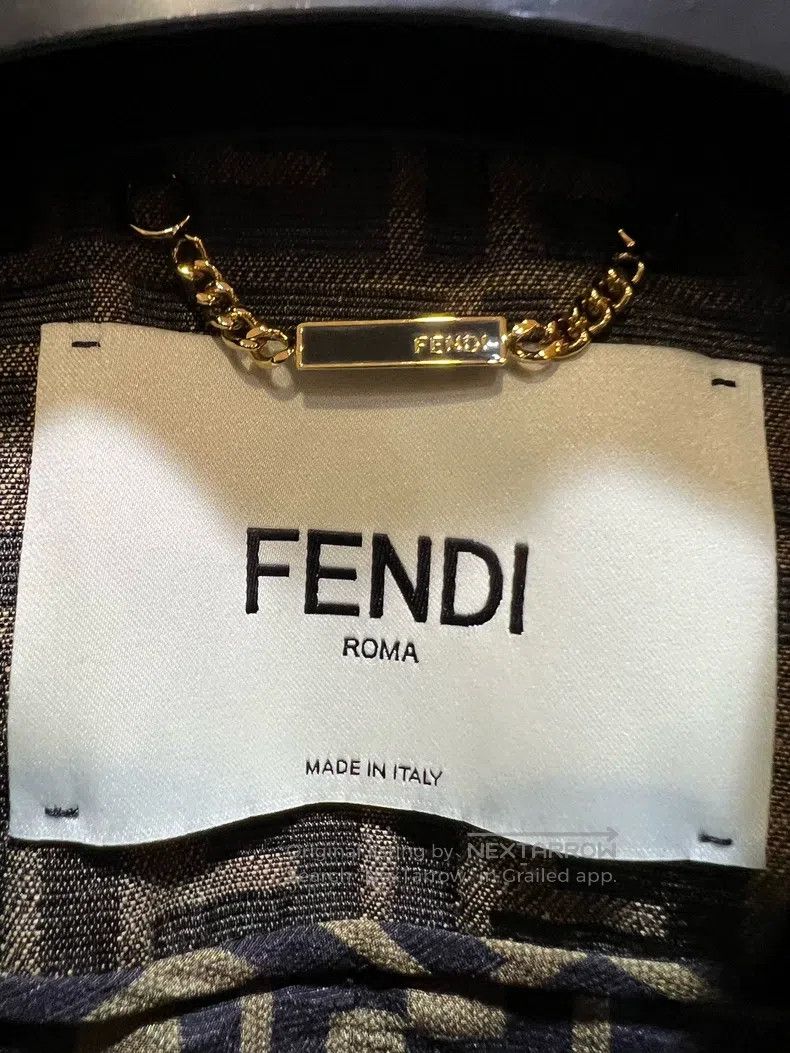 Fendi Fendi FF Full-Print Jacquard Shirt Jacket Size 4XL / US 24-26 - 3 Thumbnail