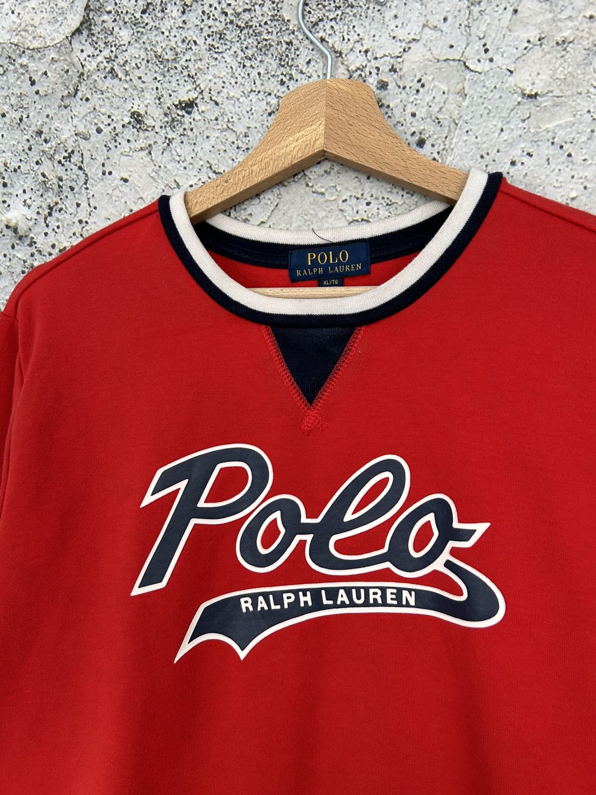 Polo Ralph Lauren Polo Ralph Lauren Red Sweatshirt Crewneck Streetwear Size US M / EU 48-50 / 2 - 3 Thumbnail