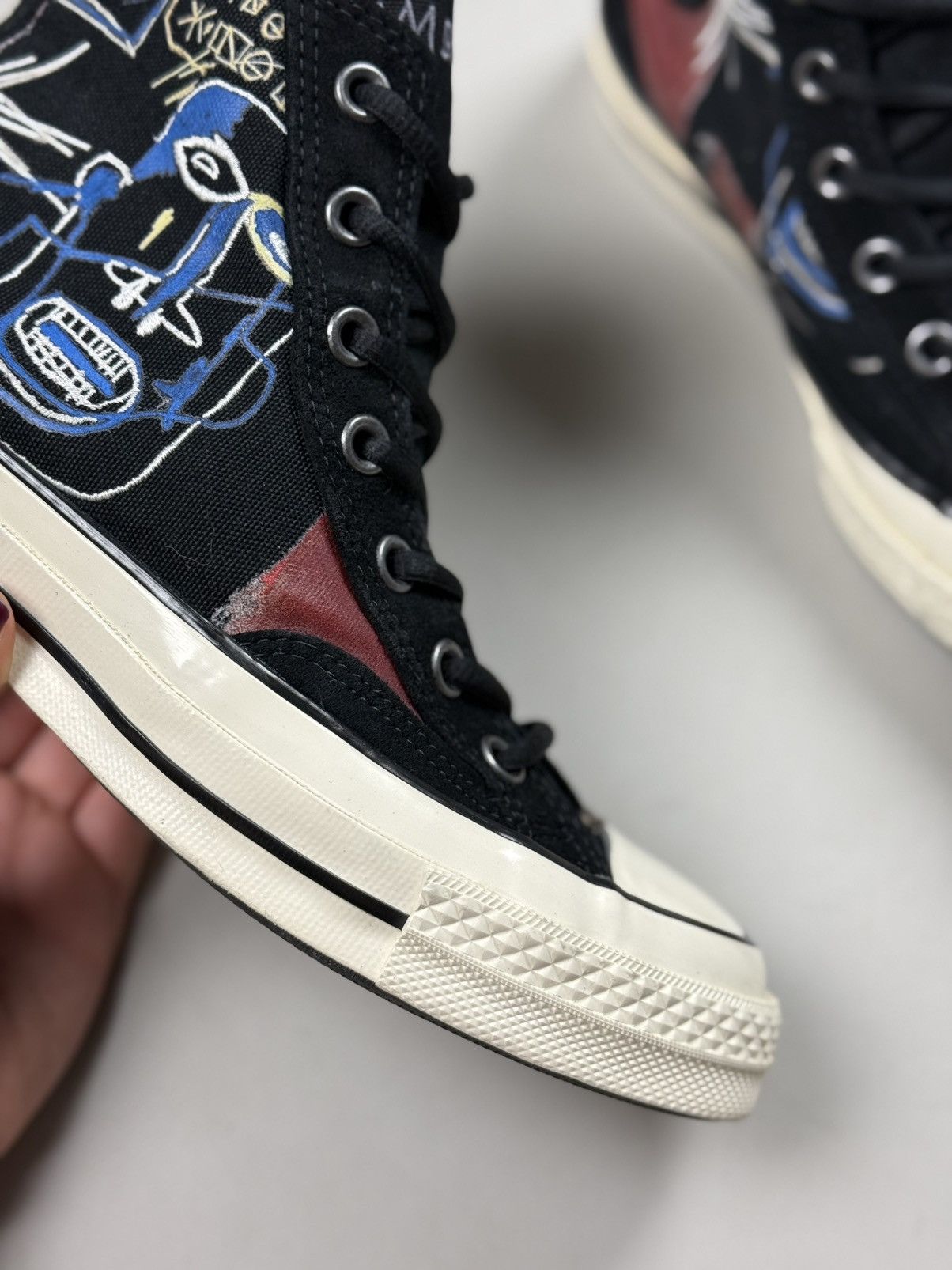 Converse Converse Jean-Michel Basquiat Chuck Taylor High Top Sneakers Size US 7 / IT 37 - 7 Thumbnail