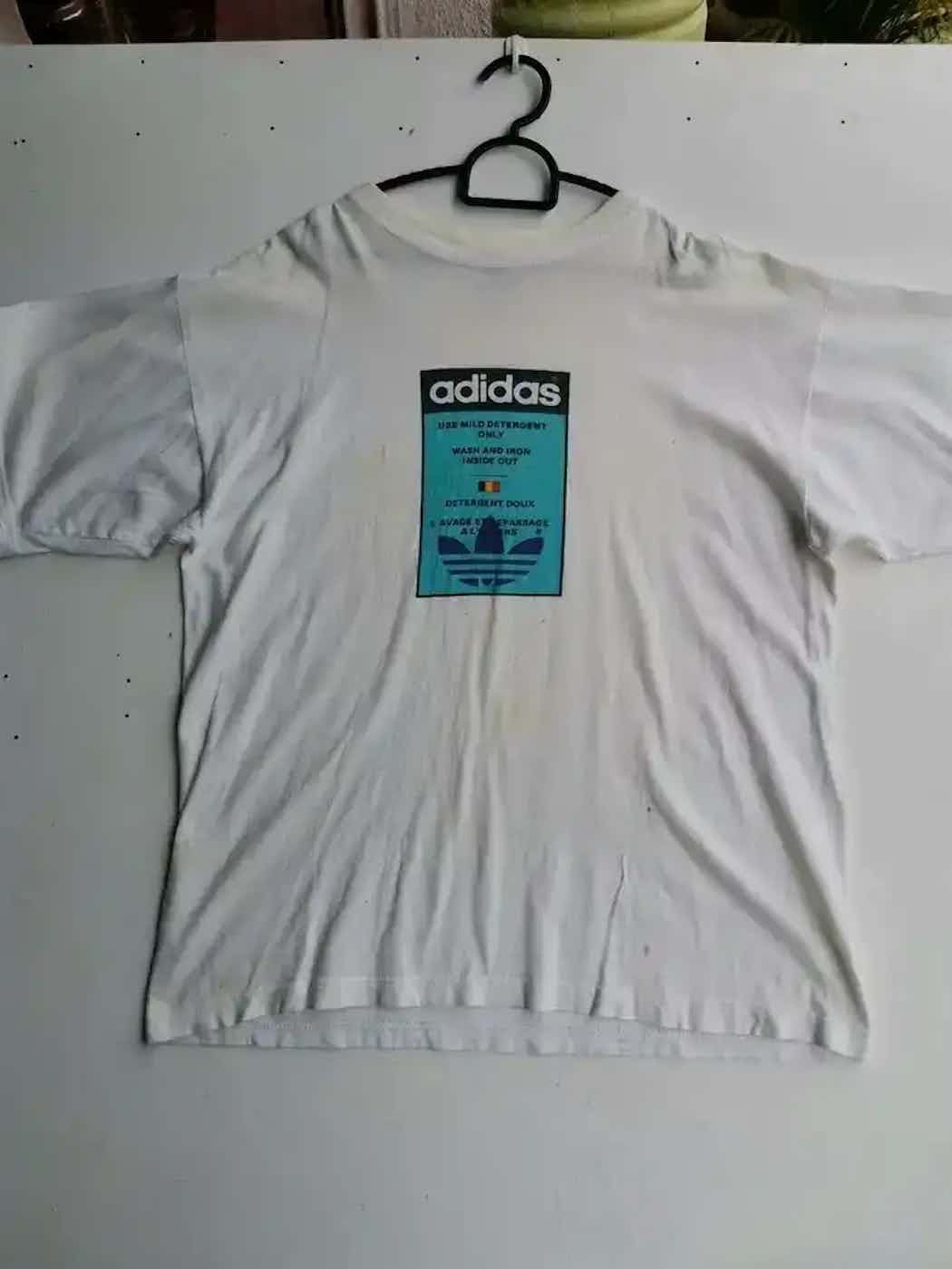 Adidas Vintage Adidas Detergent Doux T-shirt Size US M / EU 48-50 / 2 - 1 Thumbnail